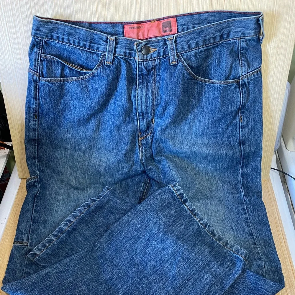 Mossimo Mossissue Men's Six Pocket Blue Jeans Size 34/30 Gently Used - Picture 5 of 8